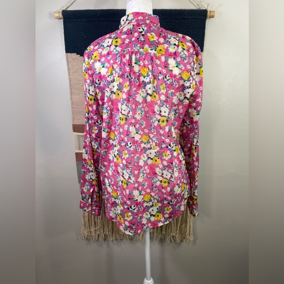 Anthropologie Holding Horses Floral Boho Long Sleeve Button-Down Shirt 6 NWOT - Picture 4 of 6